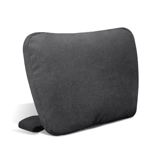 Perna auto tetiera, gri inchis, tip alcantara