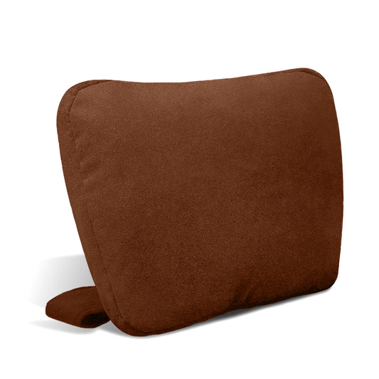 Perna auto tetiera, maro inchis, tip alcantara